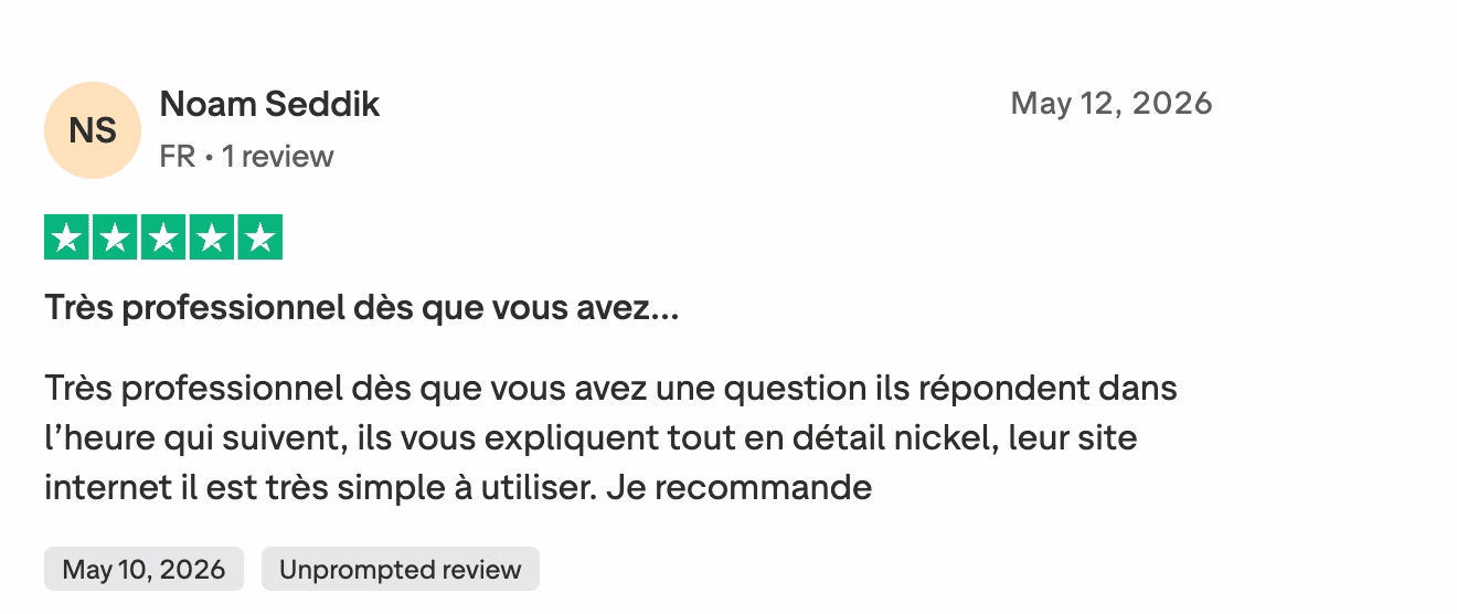 Avis Trustpilot 3